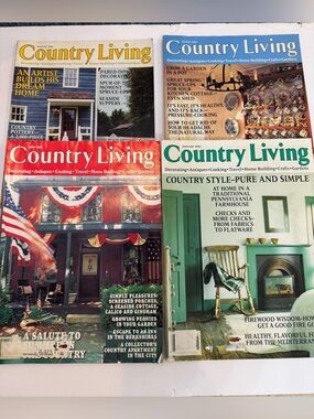 4 VTG Country Living Magazines 1990’s